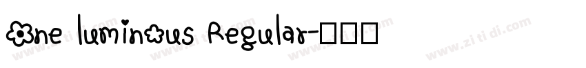 One luminous Regular字体转换